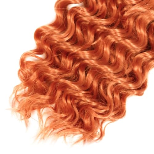 Ginger Deep Wave Human Hair Bundles 18 20 22 inch