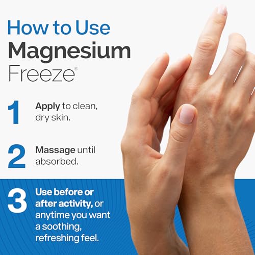 Magnesium Freeze Topical Cream - Joint & Muscle Relief, 4oz