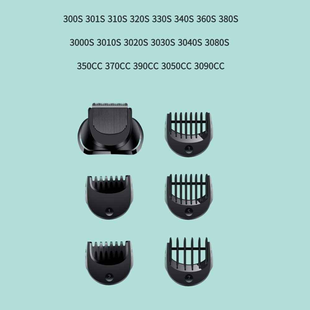 Electric Shaver Beard Trimmer Head Compatible + 5pcs Comb Trimming Set Compatible with Series 3, BT32 Razor Head Replacement Razor Blade