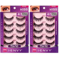 iENVY by KISS So WispyiENVY by KISS So Wispy Eyelashes 5 Pair Multi Pack (KPEM65) (2 PACK) Natural Wispy Style Made with Natural Hair