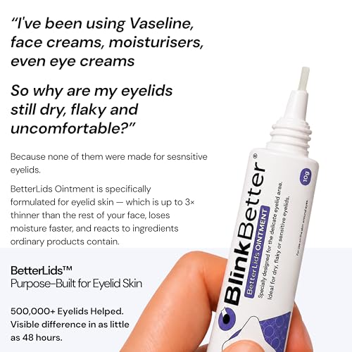 BlinkBetter BetterLids Eyelid Ointment – Moisturizing Cream for Dry, Itchy Eyelids