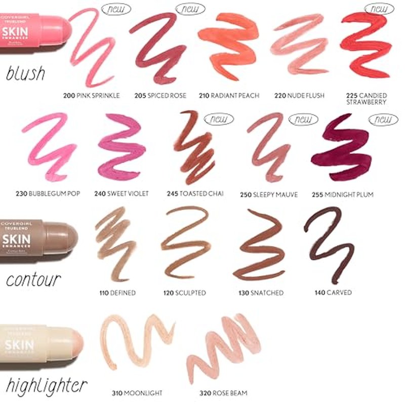 CoverGirl Trublend Contour Stick Balm 110 - Vegan, Non-Greasy