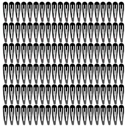 120PCS Black snap hair clips,2 inch hair barrettes for toddler girls,no-slip metal snap hair clips for women¡£
