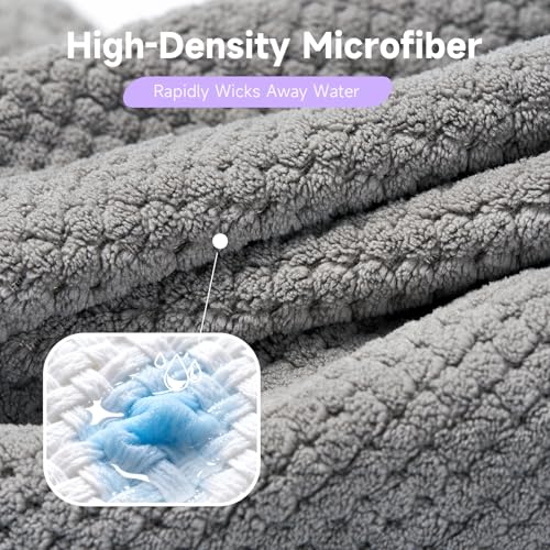 Umisleep 2 Pack Microfiber Hair Towel Wrap - 400 GSM