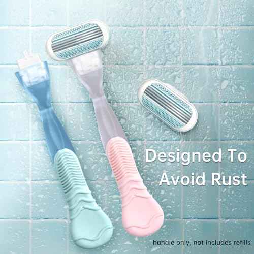 2 Pack Replacement Razor Handle Compatible with Venus only, Pink