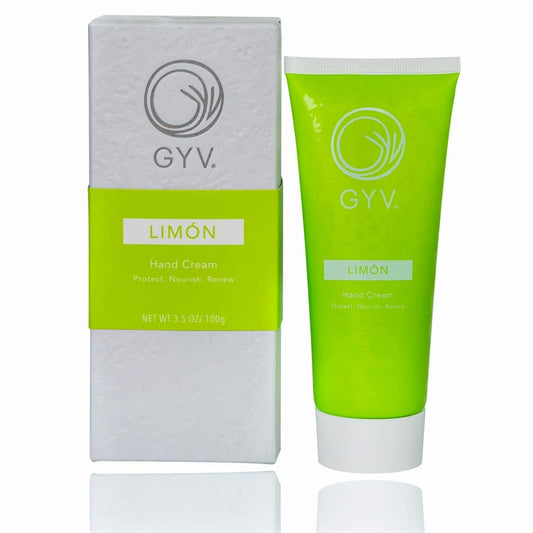 GYV Moisturizing Hand Cream (3.5 oz) for Women, Men | Botanical Oils Formula for Dry Skin (Limon)