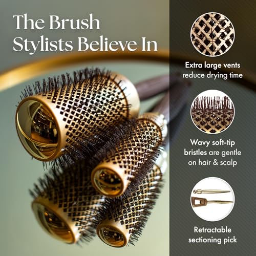 Olivia Garden NanoThermic Ceramic Ion Round Brush 1.75" Professional