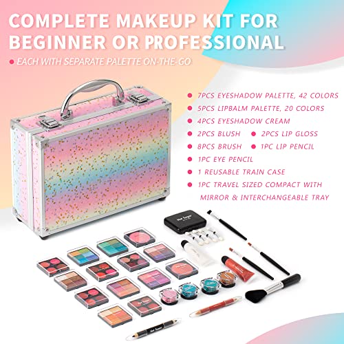 Hot Sugar Makeup Kit - 46 Eyeshadow Starter Set for Teens