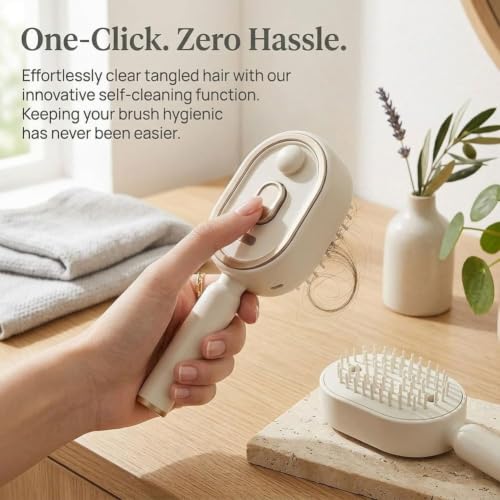 Electric Spray Hair Brush with Red Light & Mist - Anti-Static