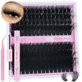 Lash Clusters Kit 150D+200D Eyelash Extensions 12-20mm with Bond & Seal