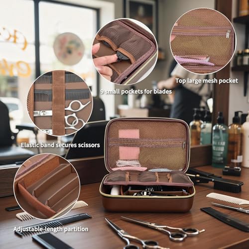 Barber Clipper Case for Wahl, Andis & Ufree - Holds 5 Trimmers