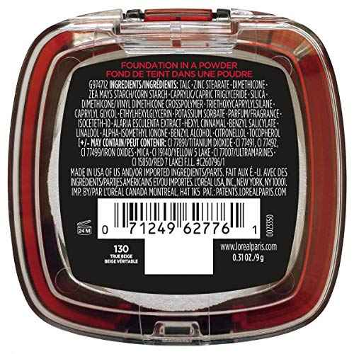 L'Oreal Paris Makeup Infallible Fresh Wear Foundation in a Powder, Up to 24H Wear, Waterproof, True Beige, 0.31 oz.