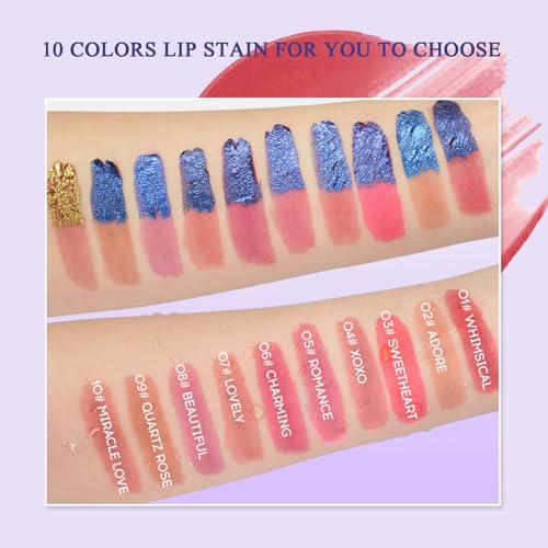 2025 New Peel Off Lip Stain Lip Tint, Matte Natural Mist Lip Tinted, Waterproof Long-Lasting Tear-off Lip Gloss, All-Day Vibrant Kiss-Proof Lip Stain,Smudge & Transfer Proof Lip Stains Masque (05#)