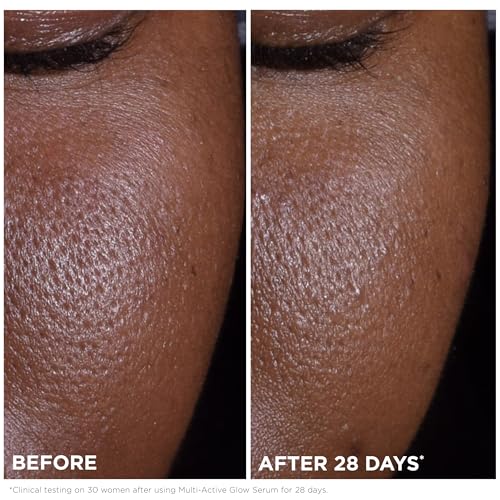 Clarins Multi-Active Brightening Glow Serum with Vitamin C + AHA | Visibly Brightens, Evens Tone, Smooths Texture + Refines Pores* | All Skin Types | 1 Fluid Ounce