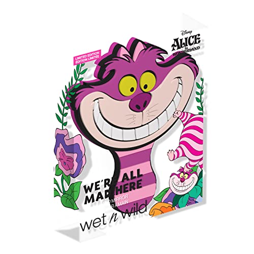 wet n wild Alice in Wonderland Collection, Comfort-Grip Handle, Versatile & Portable Hand Mirror- We're All Mad Here