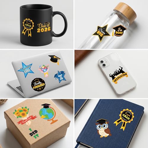 120 PCS Pre-Cut Graduation Temporary Tattoos for Kids
