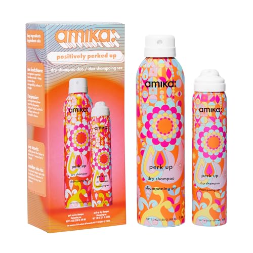 Amika Positively Perked Up Dry Shampoo Duo | Volumizing Gift Set