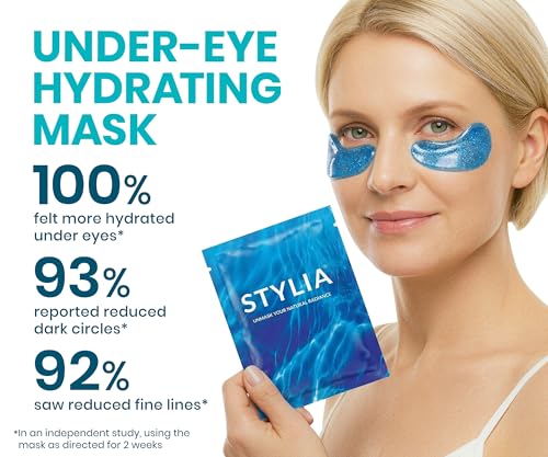 Stylia Collagen & Vitamin C Under Eye Patches for Puffy Eyes Dark