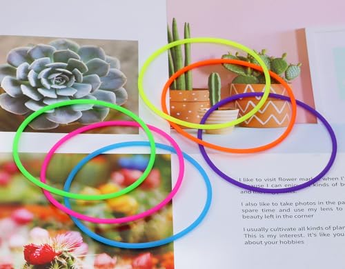 Silicone Hair Tie Bracelets 30Pcs - Retro 80s Style