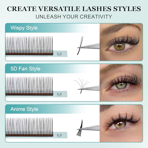 5D Flower Premade Lash Extensions 8-15mm D Curl