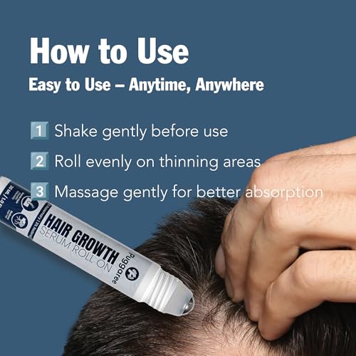 Redensyl Hair Growth Serum Roll-On for Thicker Hair - 30ml, DHT-Blocker, Natural Follicle Revitalizer
