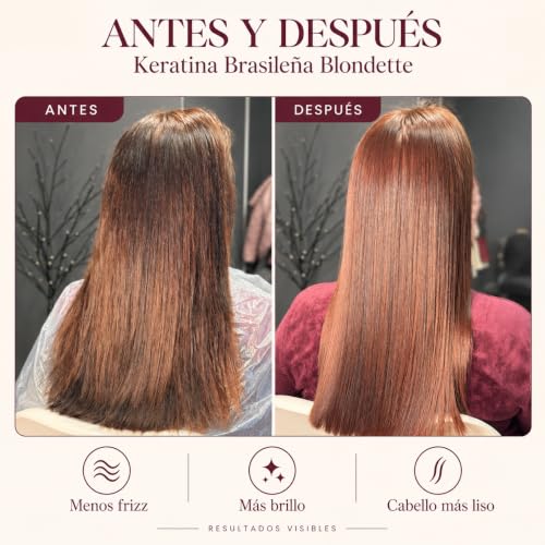 Brazilian Keratin Hair Treatment with Argan Oil - Frizz Control & Shine