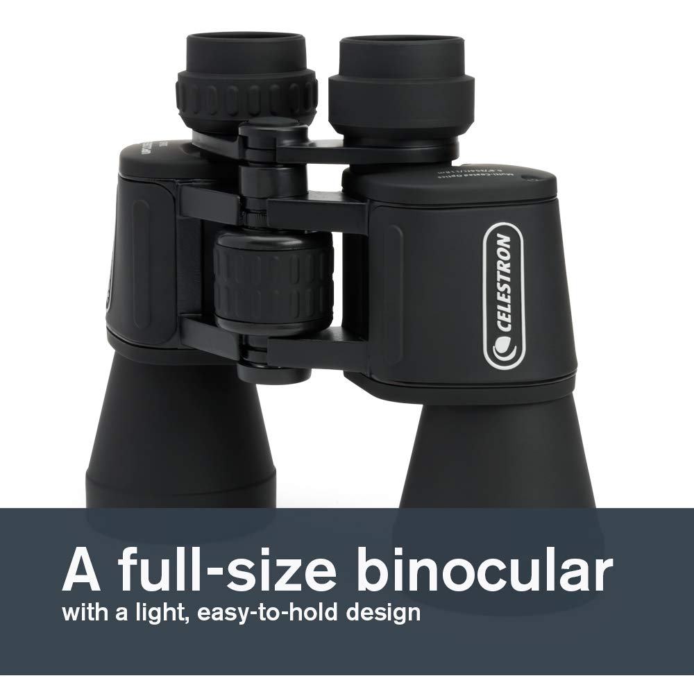 Celestron – UpClose G2 10x50 Binocular – Multi-Coated Optics for Bird Watching, Wildlife, Scenery and Hunting – Porro Prism Binocular for Beginners – Includes Soft Carrying Case