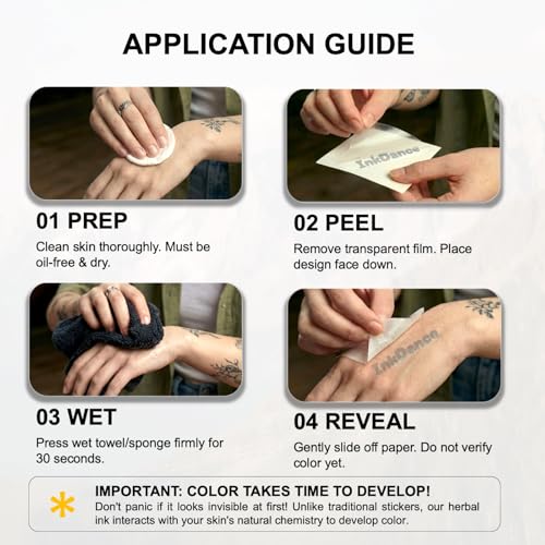 InkDance Semi-Permanent Tattoo - Made in Heaven, Waterproof, 1-2 Weeks