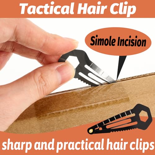 VinBee Self Defence Hair Clips For Women, Tactical Hair Clip,Multi-Functional HairBarrettes Mini Pins Stainless Steel, Self-Defense EDC Survival Kit-10 Pack