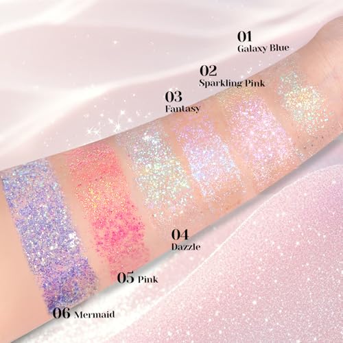 Holographic Roll-On Body Glitter Gel - 50ml Mermaid