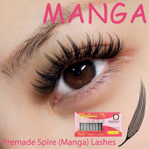 Manga Spire Premade Fans Eyelash Extensions D Curl 8-15mm
