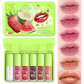 6-Color Lip Gloss Oil Set - Hydrating & Nourishing