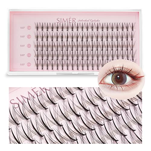 False Eyelashes Individual 100 Clusters 10-12mm Wispy C Curl