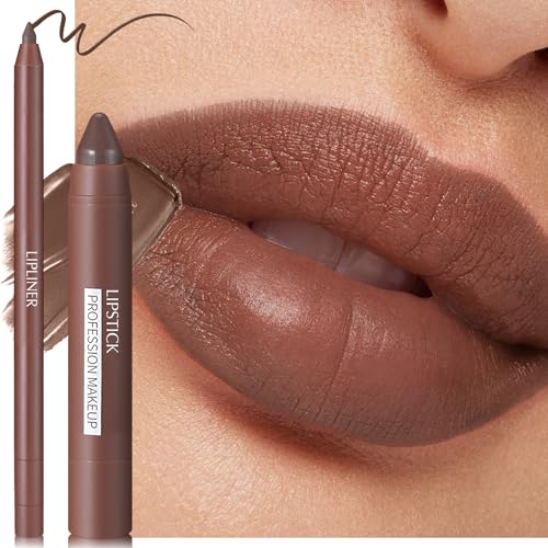 Wugbc Coffee Brown Lip Kit - Liner & Lipstick Set