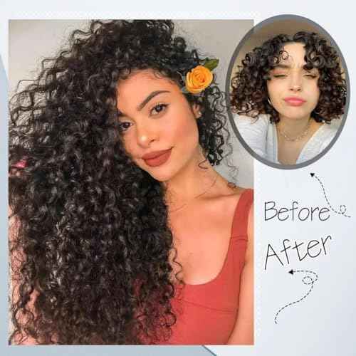 Clip in Hair Extensions Real Human Hair 20 Inch Remy Human Hair Extensions for Women Double Weft Seamless Clip ins Brazilian Deep Wave Curly Human Hair Extensions 8Pcs 120g 20 Clips Dark Brown