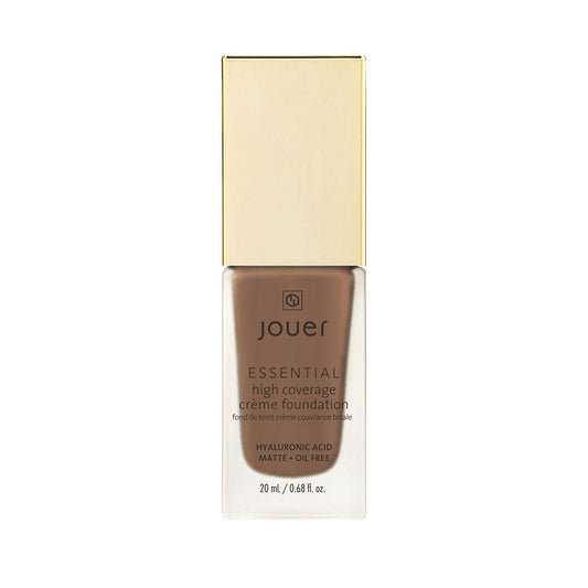 Jouer Essential High Coverage Crème Foundation - Available in 50 Shades for All Skin Tones - Healthy Ingredients - Paraben, Gluten & Cruelty Free - Vegan Friendly