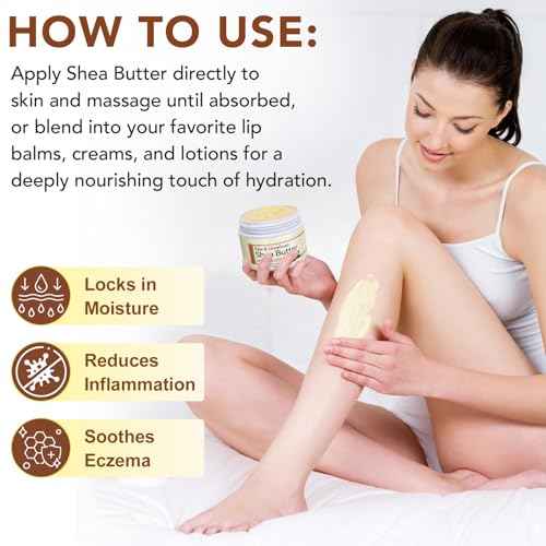 2Pack Raw & Unrefined Shea Butter for Body, Face & Hair, Pure Shea Butter with vitamins A, E & F, Long-Lasting Hydration for Dry Skin, Hair Care, DIY Lip Balm, Natural Moisturizer
