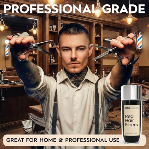Hair Illusion Black Fiber Thickener Combo Kit with Spray & Applicator