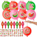 72-Piece Watermelon Party Favors Set | 24 Punch Balloons & 48 Tattoos