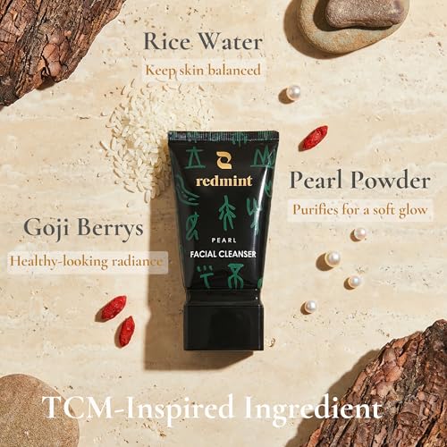 Redmint Pearl Facial Cleanser 50ml | Gentle Foaming Face Wash