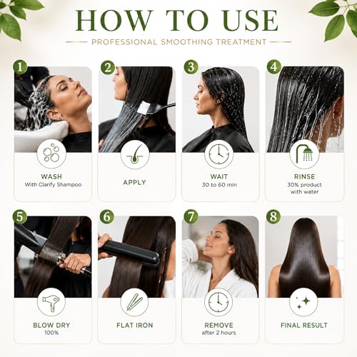 Brazilian Keratin Hair Treatment - Formaldehyde Free, 8oz