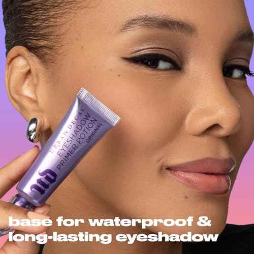 Urban Decay Matte Eyeshadow Primer Potion Eden - Matte Eye Primer for Crease-Resistant & Long Lasting Eye Makeup, Smooths & Preps Eyelid Base, For More Vibrant Eyeshadow, All Skin Tones - 0.33 fl oz