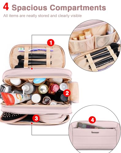 Toiletry Bag with Wet Dry Separation & Waterproof Compartment