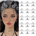 Star Hair Clips 15PC Y2K Metal Barrettes for Women Girls