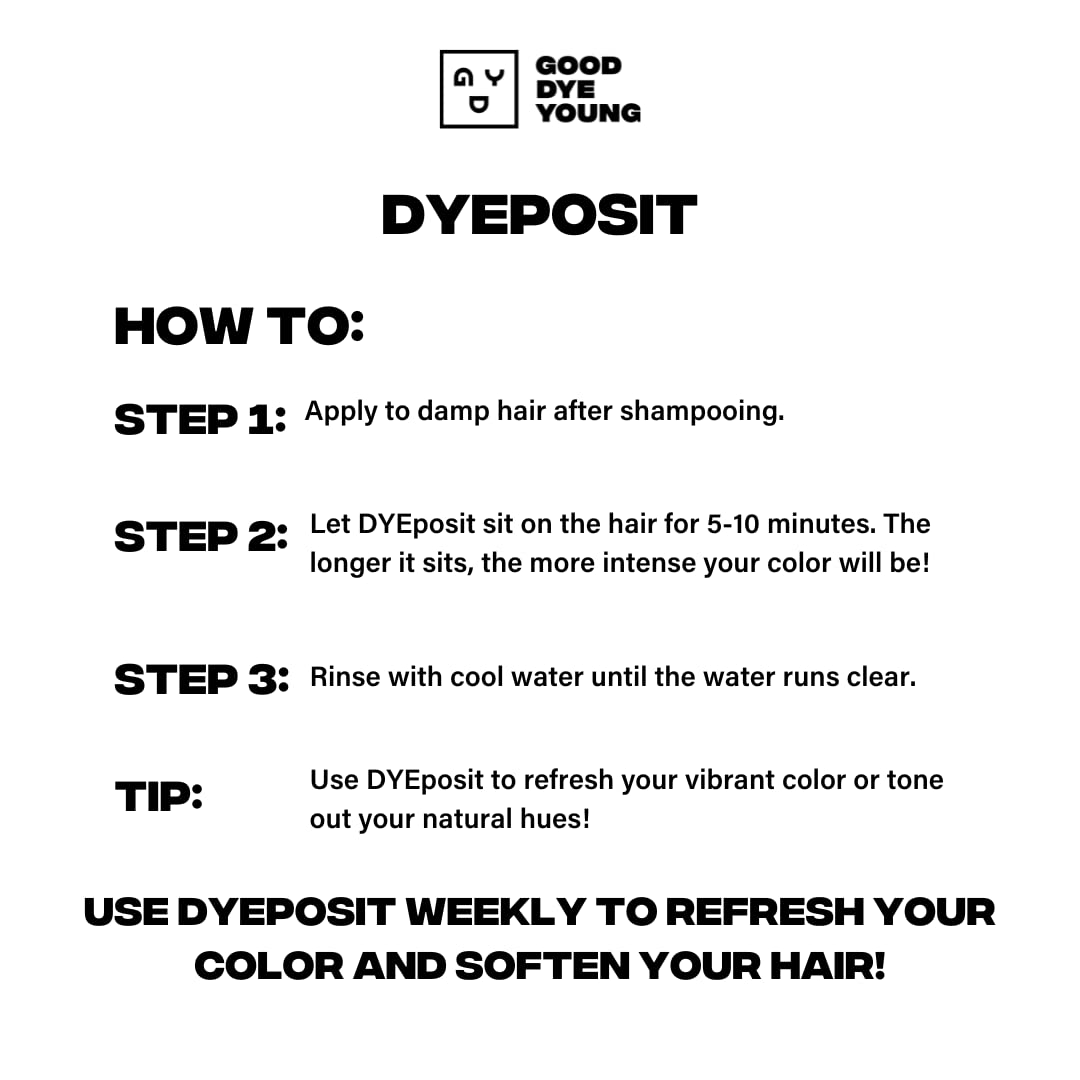 GDY DYEposit Color Depositing Conditioner (Copper) and Semi Permanent Hair Dye (Peach Fuzz)