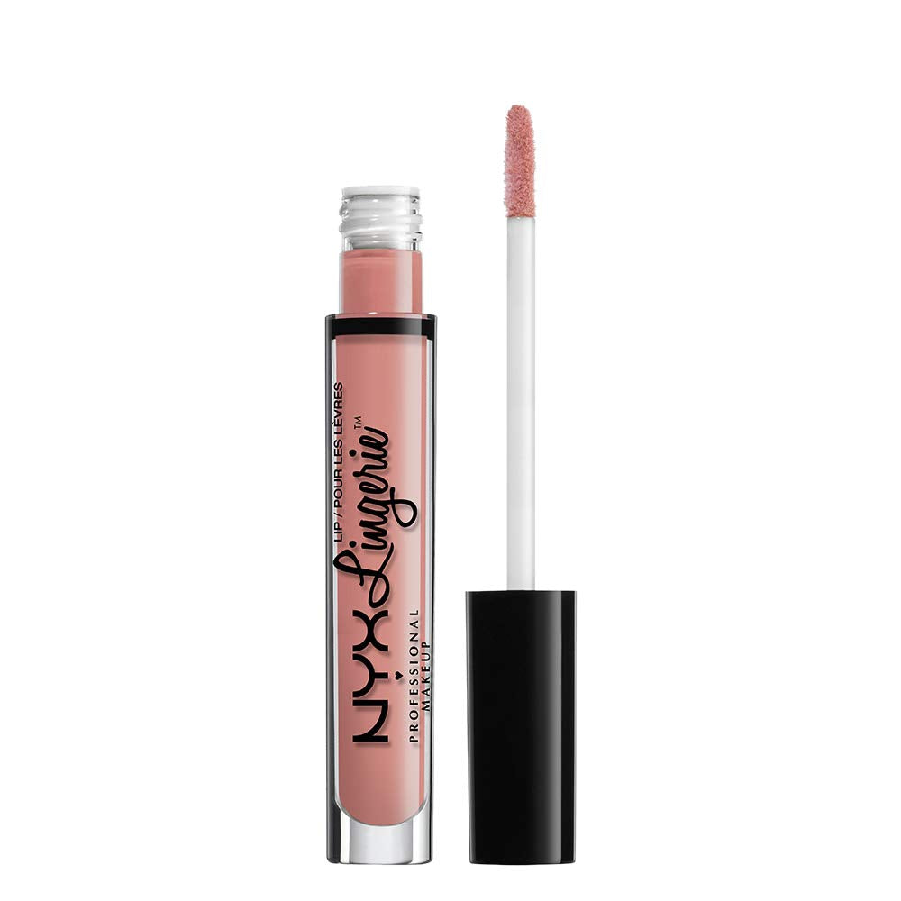 NYX PROFESSIONAL MAKEUP Lip Lingerie Matte Liquid Lipstick - Silk Indulgent (Baby Pink Nude)