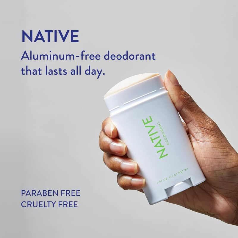 Native Deodorant Contains Naturally Derived Ingredients, 72 Hour Odor Control | Deodorant for Women and Men, Aluminum Free with Baking Soda, Coconut Oil and Shea Butter | Cucumber & Mint