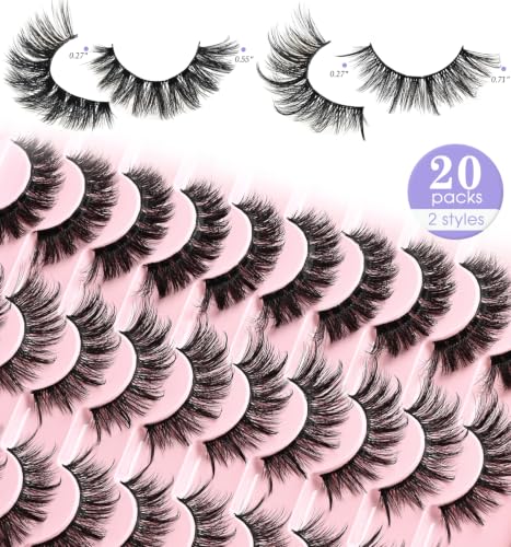 Wispy Cat Eye False Lashes - Natural Mink Demi Lash Strip