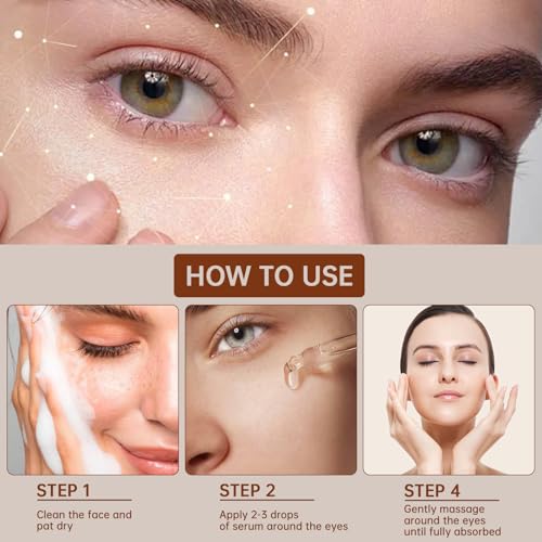 Caffeine Solution 5% + EGCG For Dark Circles & Puffiness, 30ML Anti Aging Caffeine Under Eye Serum For Eye Bags, Fine Lines, Moisturizing Caffeine Solution.