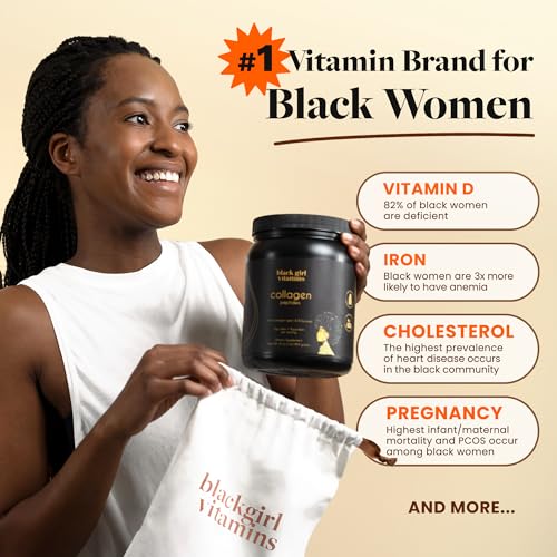Black Girl Vitamins Hydrolyzed Collagen Peptides Powder 16oz